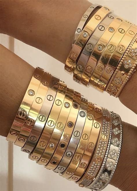 cartier love bracelet stack|cartier case to bracelet screws.